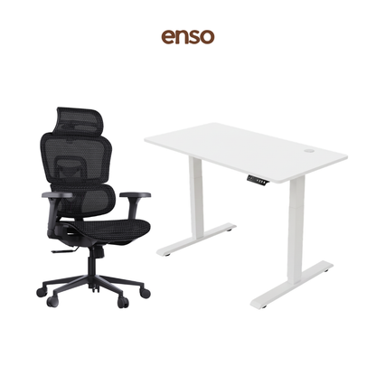 VENTRA Ergonomic Office Chair + ENSO Standing Desk Bundle