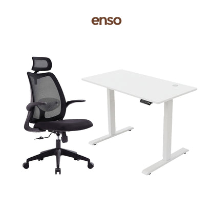 ELVORA Office Chair + ENSO Classic Standing Desk Bundle