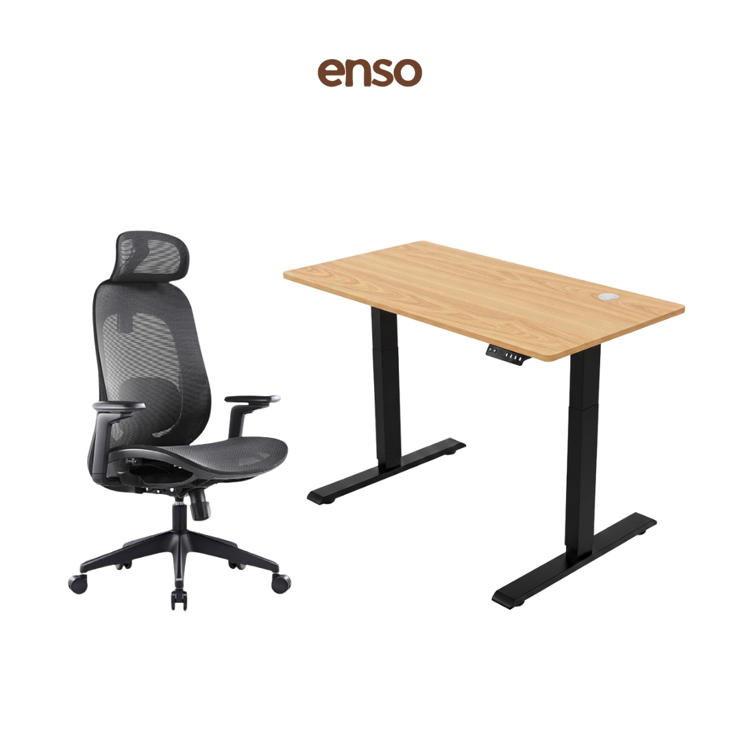 GALORA Ergonomic Office Chair + ENSO Standing Desk Bundle