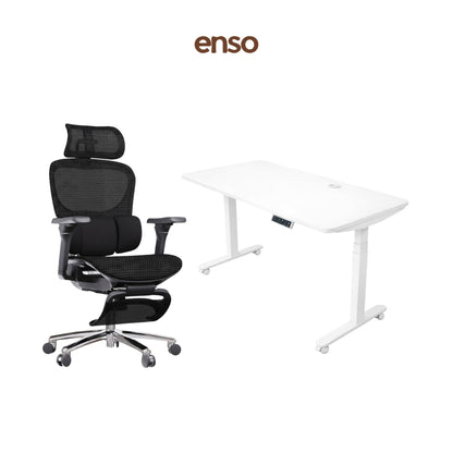 ZYRA Pro Ergonomic Office Chair + ENSO Protouch Standing Desk Bundle