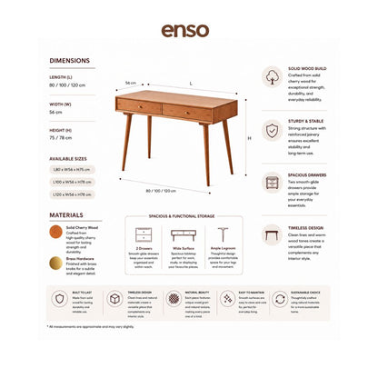 MIKA Solid Wood Study Table