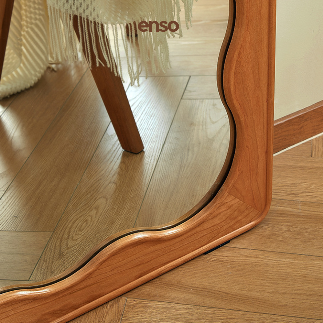 NAMI Solid Wood Wavy Mirror