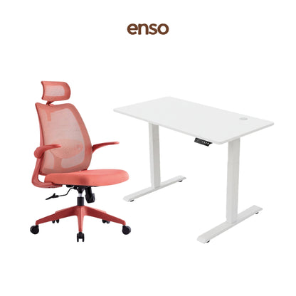 ELVORA Office Chair + ENSO Classic Standing Desk Bundle