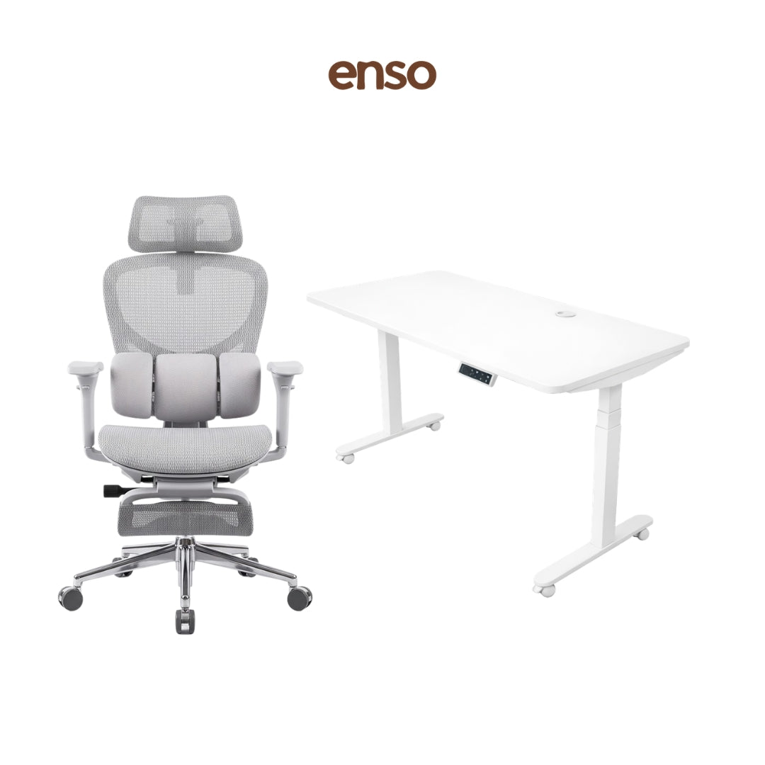 ZYRA Pro Ergonomic Office Chair + ENSO Protouch Standing Desk Bundle