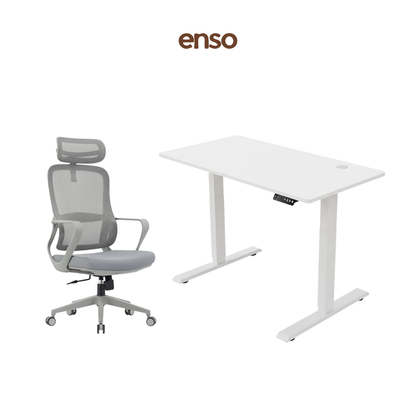 CALORA Ergonomic Office Chair + ENSO Standing Desk Bundle