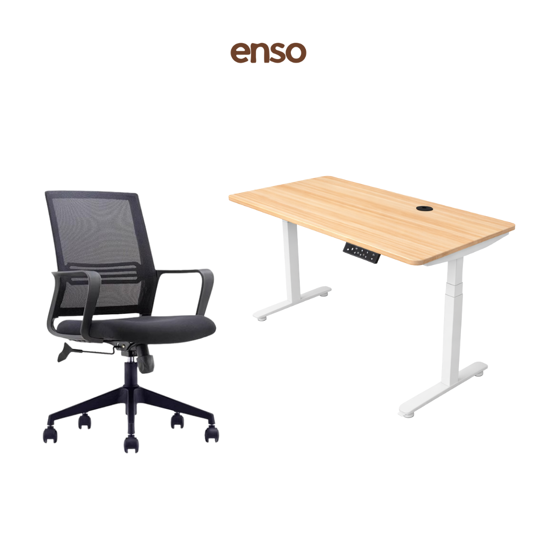 ASTRA Mesh Office Chair + ENSO ProTouch Standing Desk Bundle