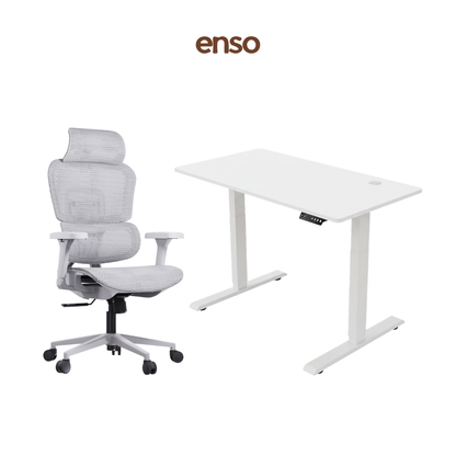 VENTRA Ergonomic Office Chair + ENSO Standing Desk Bundle