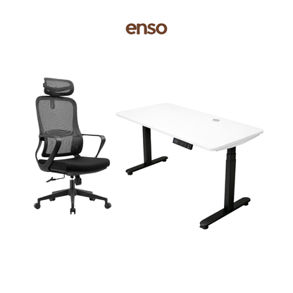 CALORA Ergonomic Office Chair + ENSO ProTouch Standing Desk Bundle