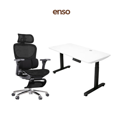 ZYRA Pro Ergonomic Office Chair + ENSO Protouch Standing Desk Bundle