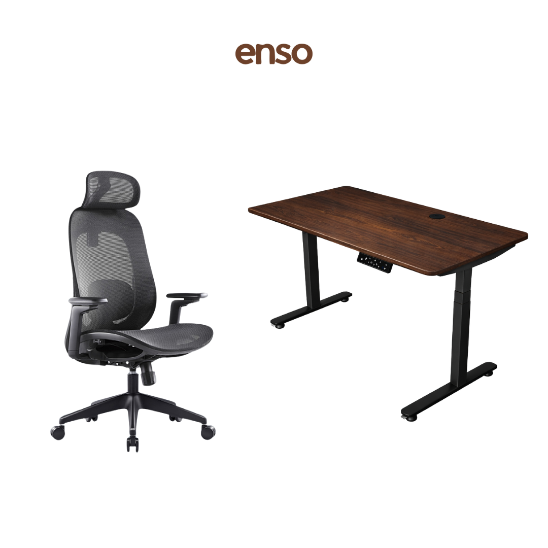 GALORA Ergonomic Office Chair + ENSO ProTouch Standing Desk Bundle