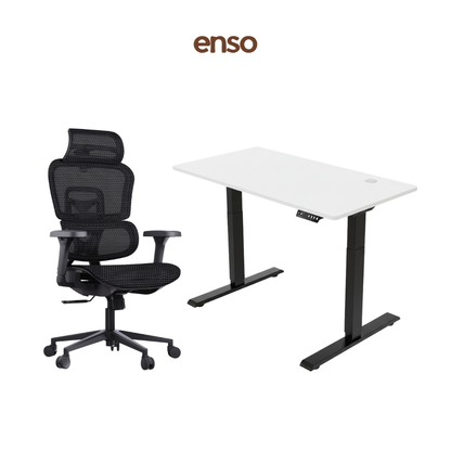 VENTRA Ergonomic Office Chair + ENSO Standing Desk Bundle