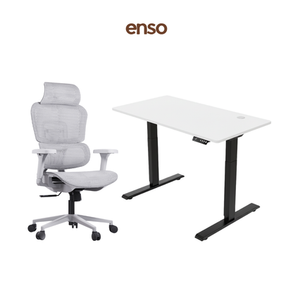 VENTRA Ergonomic Office Chair + ENSO Standing Desk Bundle
