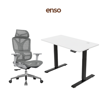 SELORA Ergonomic Office Chair + ENSO Standing Desk Bundle