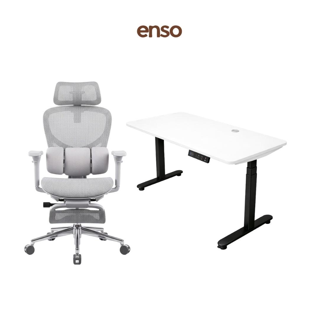 ZYRA Pro Ergonomic Office Chair + ENSO Protouch Standing Desk Bundle