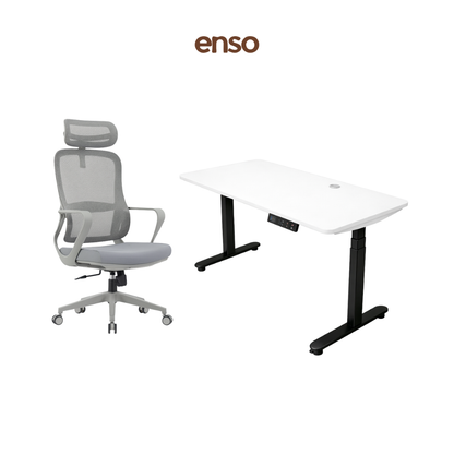 CALORA Ergonomic Office Chair + ENSO ProTouch Standing Desk Bundle