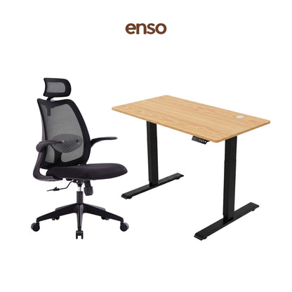 ELVORA Office Chair + ENSO Classic Standing Desk Bundle