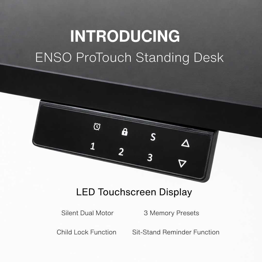 VENTRA Ergonomic Office Chair + ENSO ProTouch Standing Desk Bundle