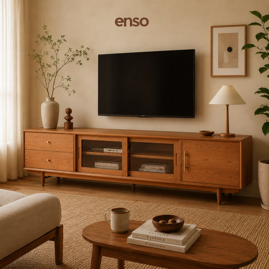 KOHAKU Solid Wood Tv Console