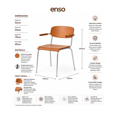 MAKO Solid Wood Dining Chair