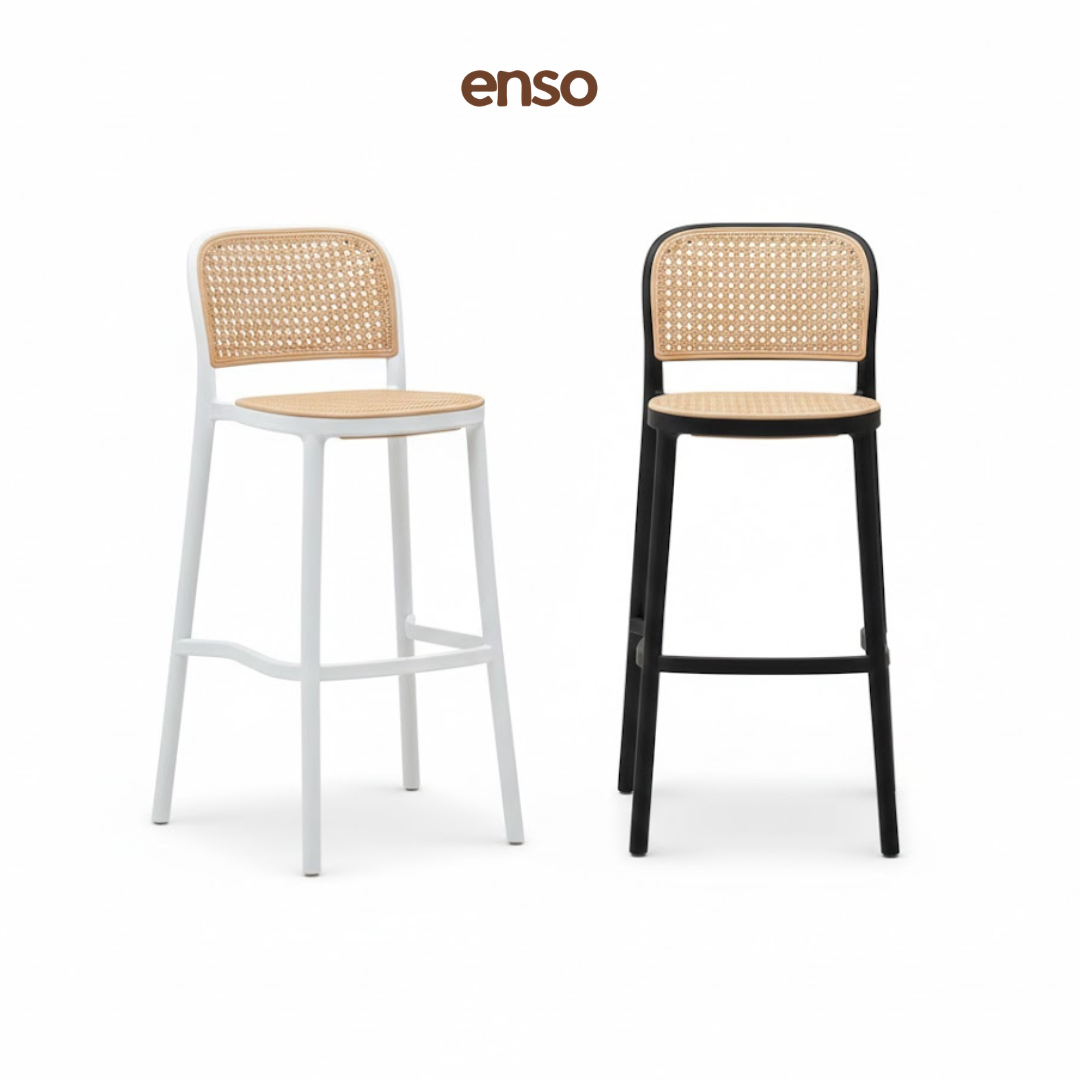 SAKI Rattan Bar Stool