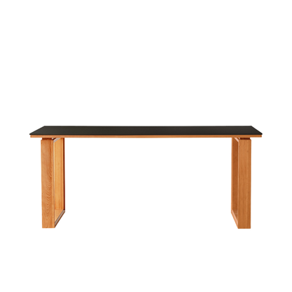 HIKARI Sintered Stone Solid Wood Dining Table