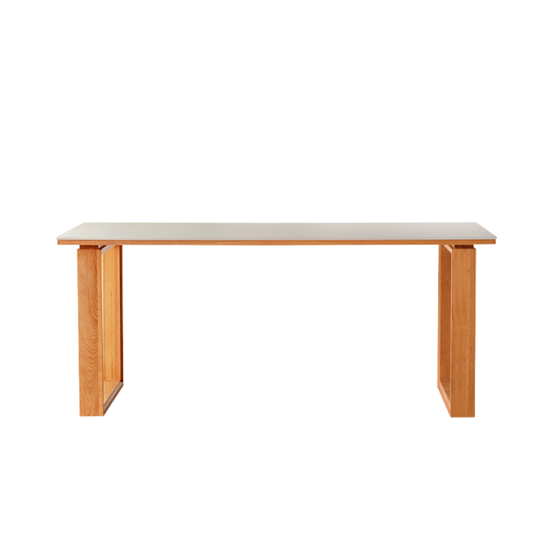 HIKARI Sintered Stone Solid Wood Dining Table