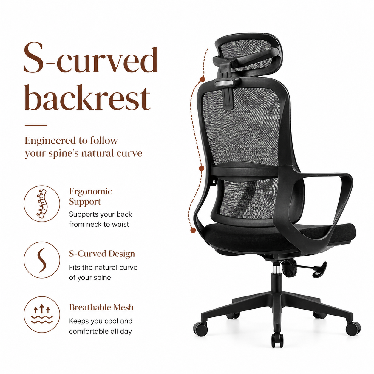 CALORA Ergonomic Office Chair